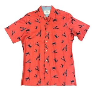 Nautical Button Down Red/Black Small